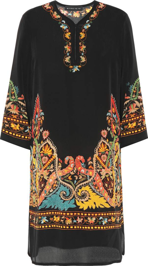 Etro Paisley-printed silk dress