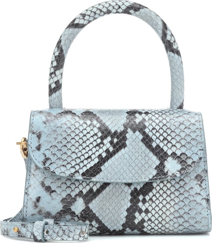 By Far Exclusive to Mytheresa – Mini snake-effect leather tote