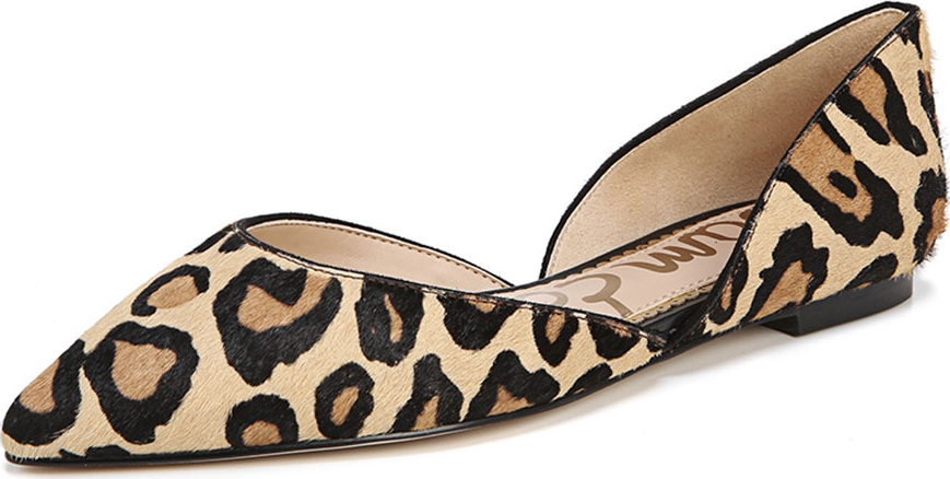 Sam Edelman Rodney Pointed-Toe Leopard Flats