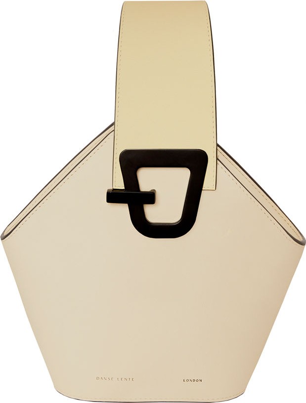 Danse Lente Mini Johnny Leather Hexagon Shoulder Bag