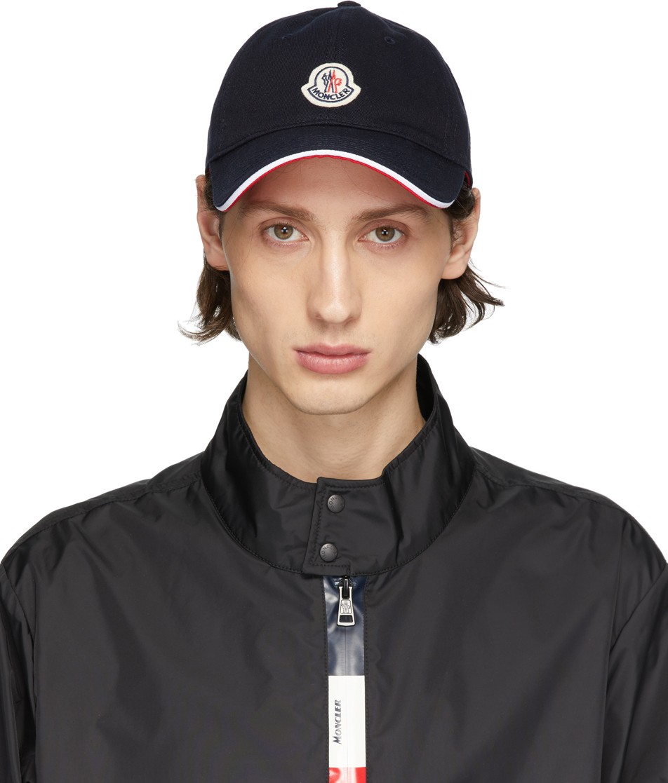 Moncler Navy Baretto Baseball Cap
