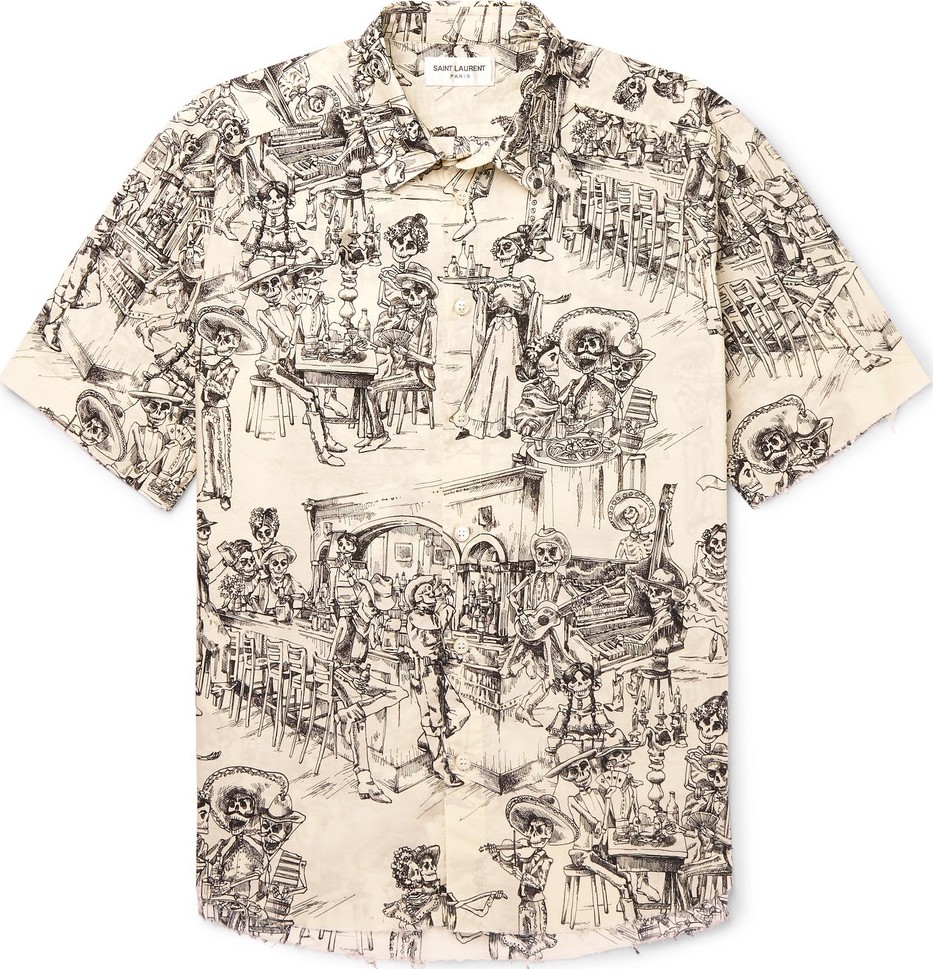 Saint Laurent Printed Cotton Shirt