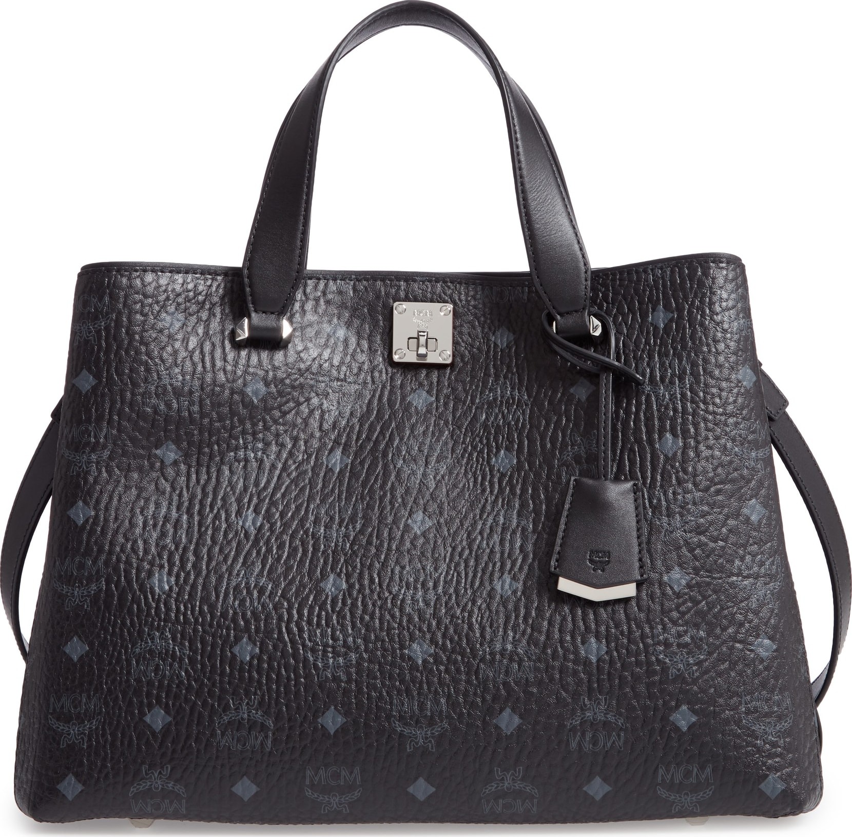 MCM Large Visetos Coated Canvas Tote