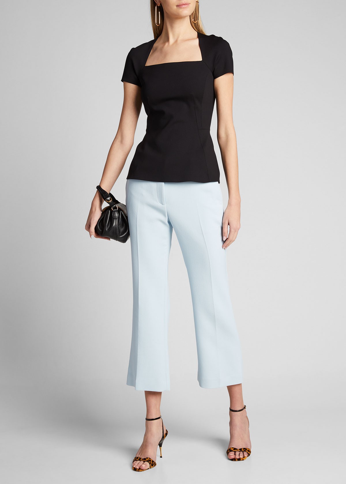 Theory Sculpted Square-Neck Top