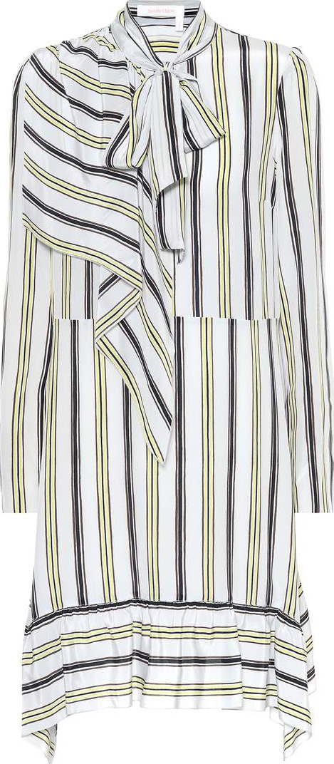 See By Chloé Striped silk minidress