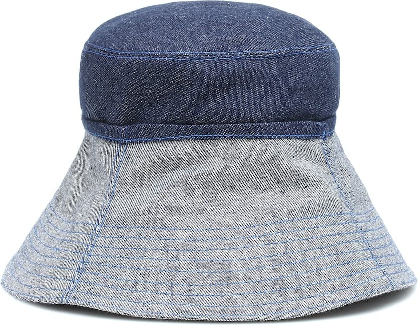 Lola Hats Cuffed denim bucket hat