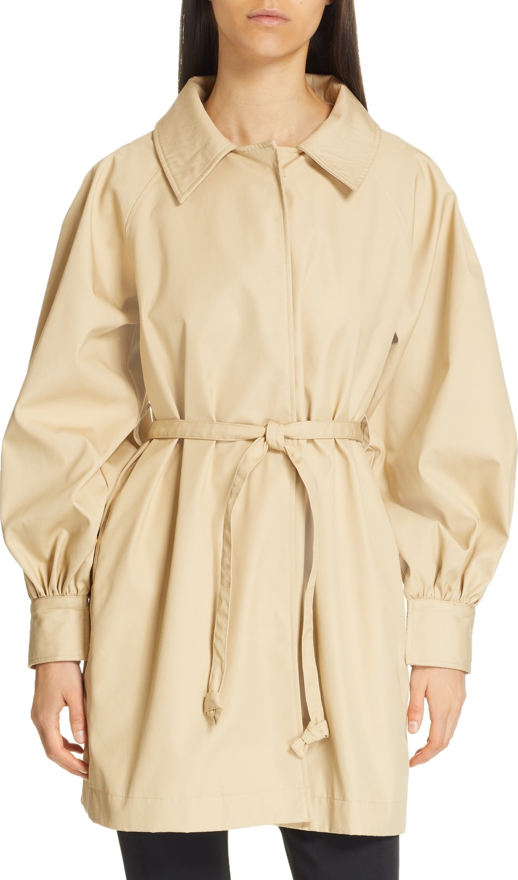 Opening Ceremony Gathered Sleeve Trench Coat
