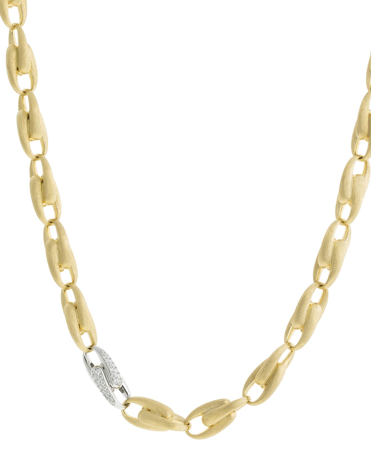 Marco Bicego Legami 18k Diamond Interlock Necklace