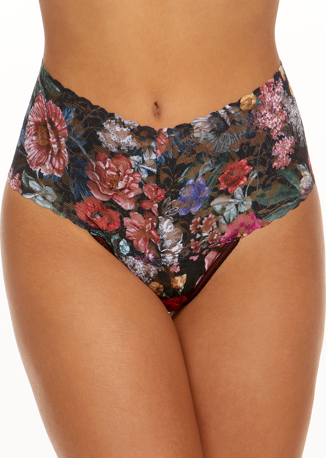 Hanky Panky Eden Floral Lace Retro Thong