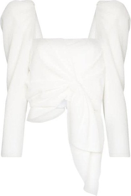 Johanna Ortiz - Snowy puff-sleeve blouse