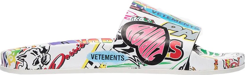 Vetements sticker slides