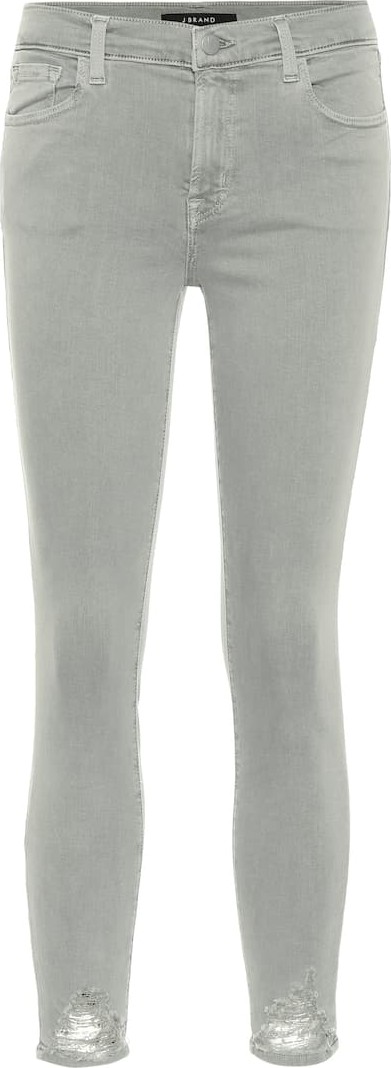 J BRAND 835 cropped mid-rise skinny jeans