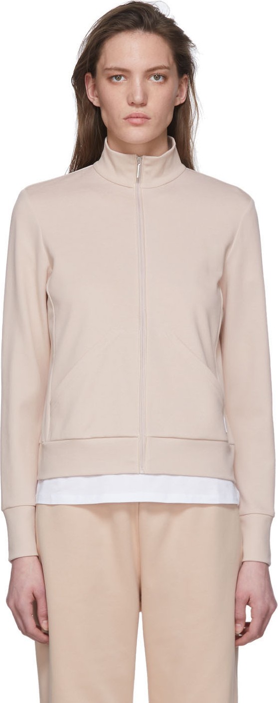 Max Mara Pink Nebbia Zip-Up Sweatshirt