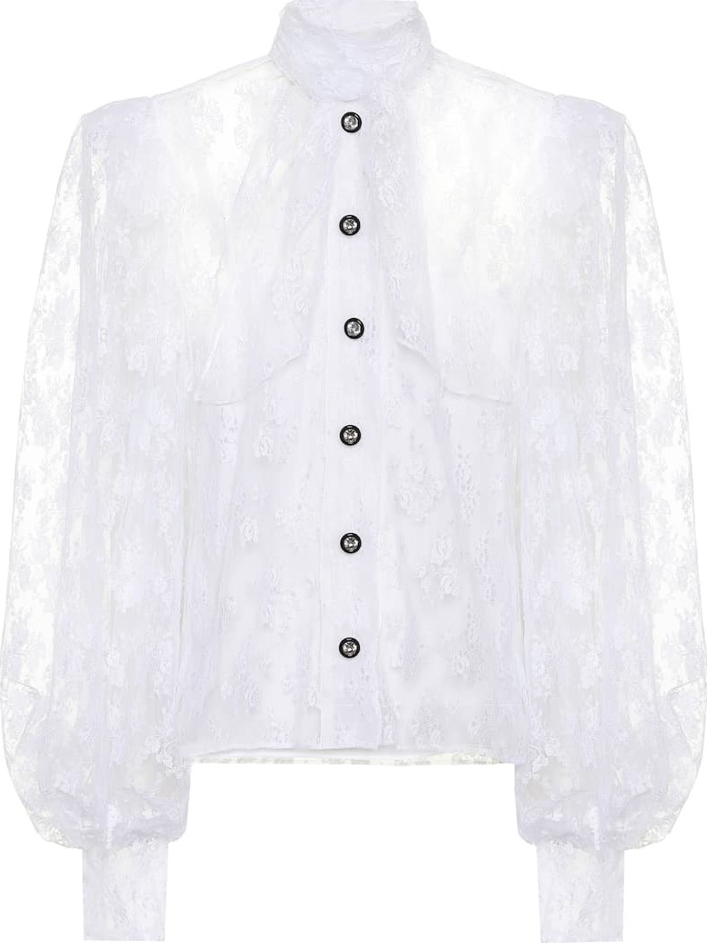 Christopher Kane Embellished lace blouse
