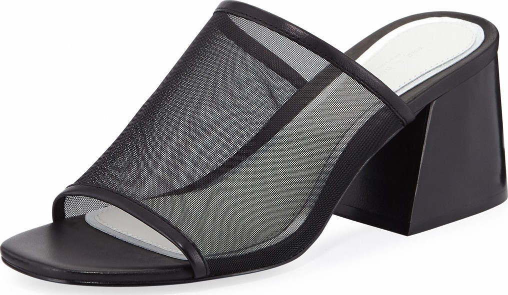 Rag & Bone Emmy Mesh Block-Heel Slide Sandal