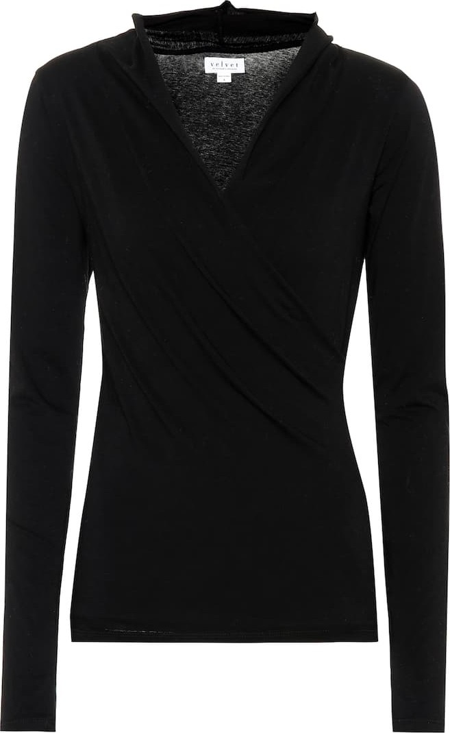 Velvet By Graham & Spencer Meri stretch cotton top