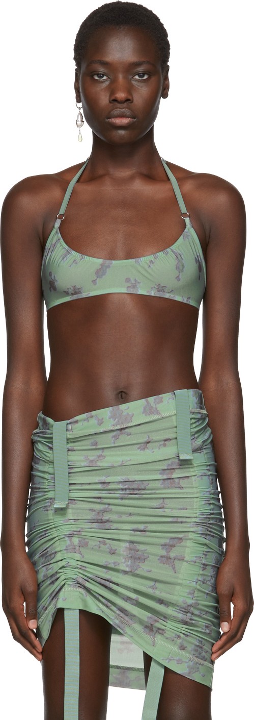 Charlotte Knowles Green Scant Bra