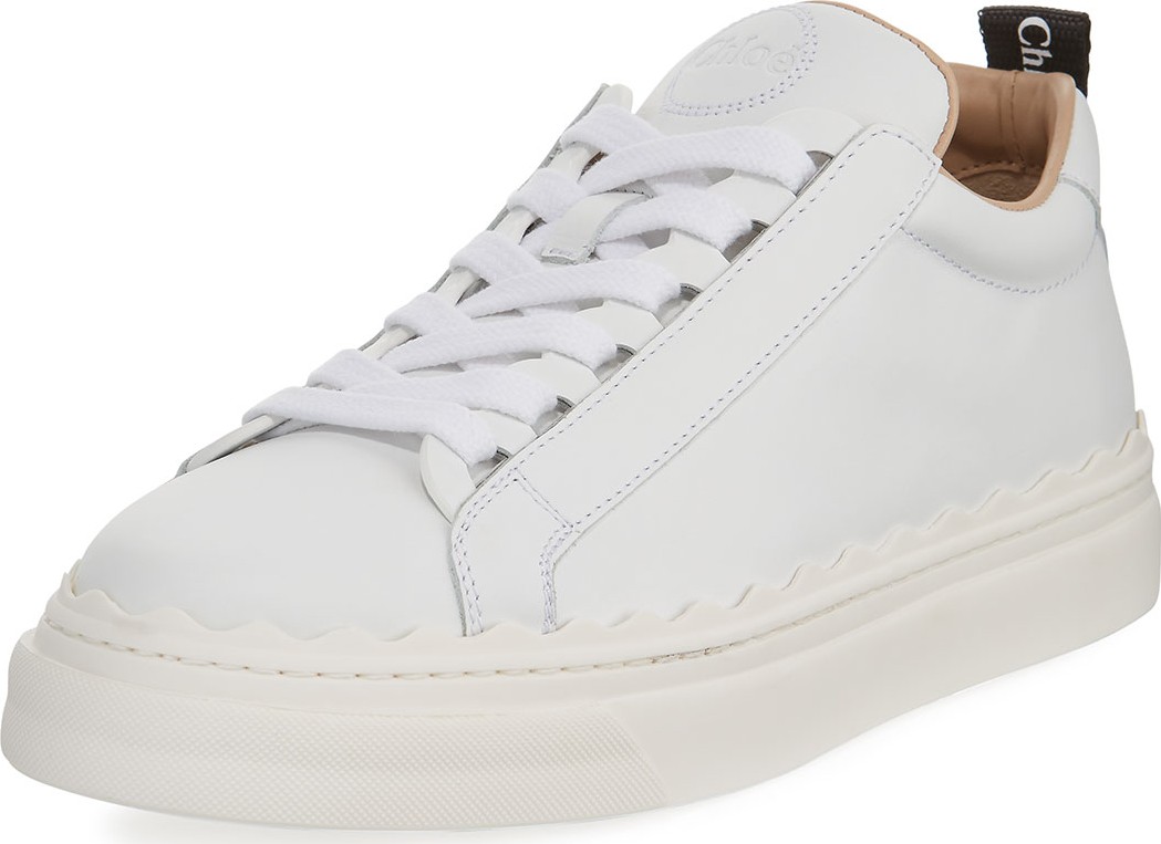 Chloe Lauren Low-Top Leather Sneakers