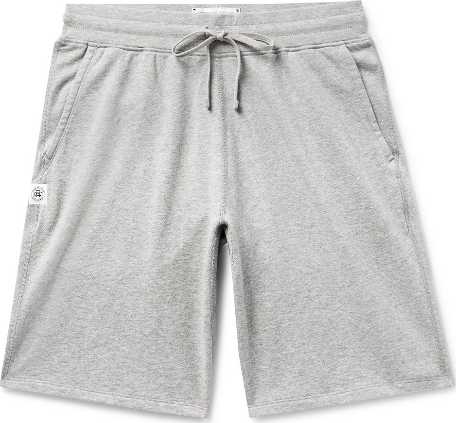 REIGNING CHAMP Mélange Loopback Pima Cotton-Jersey Drawstring Shorts