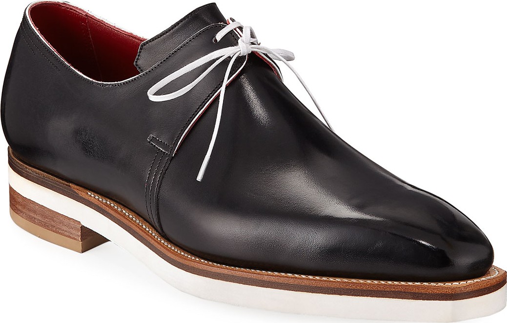 Corthay Arca Contrast-Sole Derby Shoe