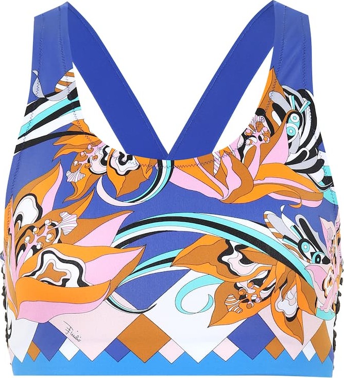 Emilio Pucci Printed sports bra