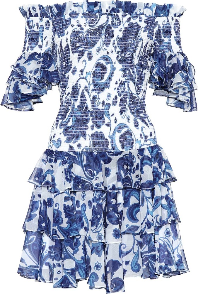 Caroline Constas Exclusive to Mytheresa – Kennie floral chiffon minidress