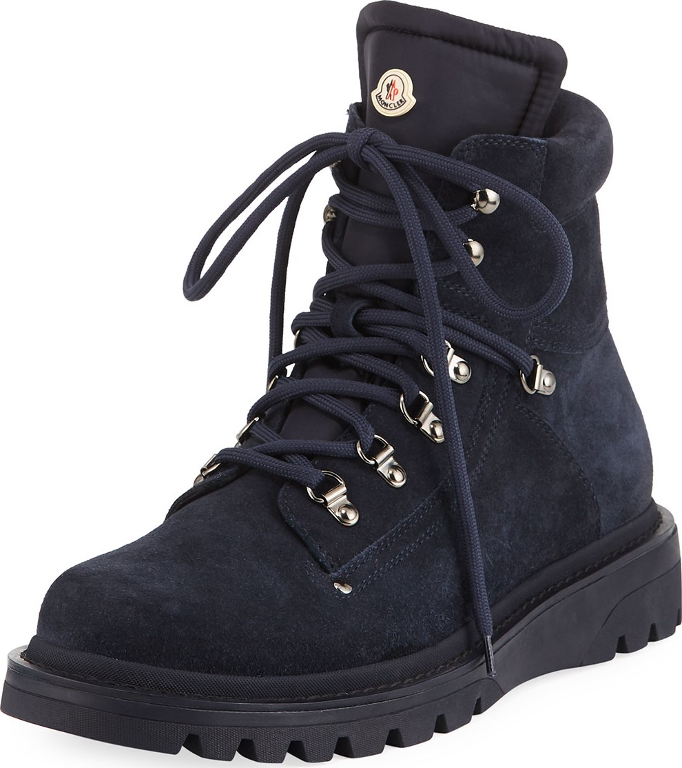 Moncler Men's Egide Suede Hiking Boots