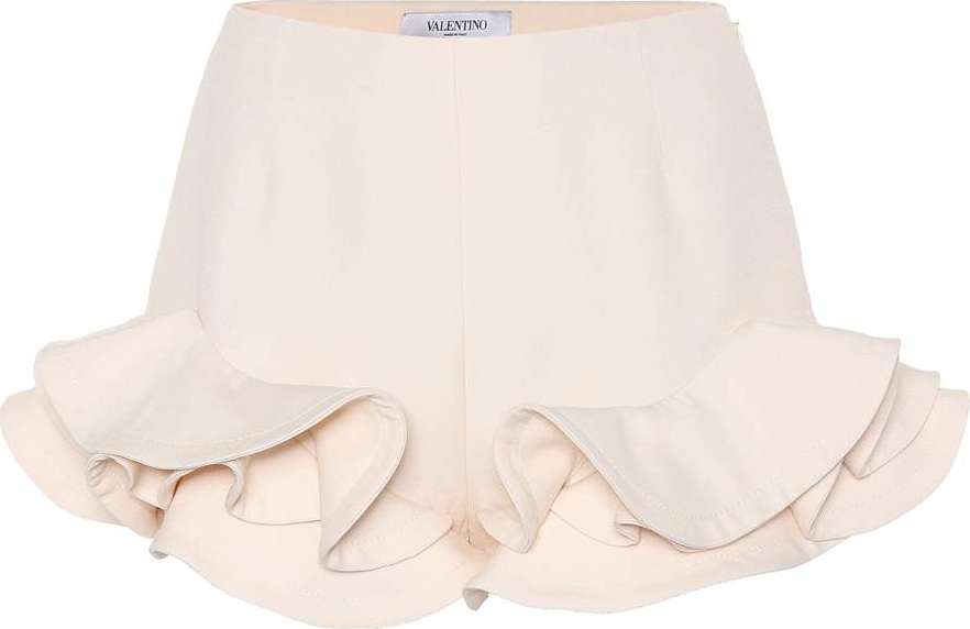 Valentino Wool and silk crêpe shorts