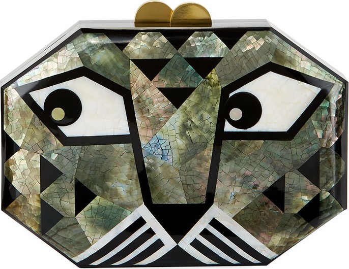 Rafe Animalia Leopard Octagon Minaudiere