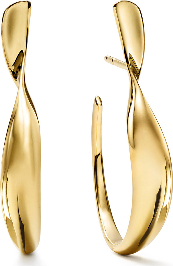 IPPOLITA 18k Classico Small Twisted Ribbon Hoop Earrings