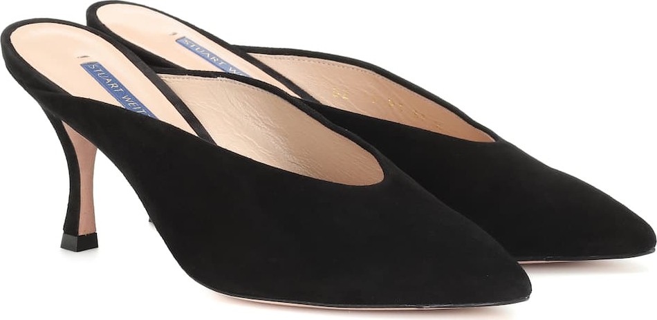 Stuart Weitzman Lulah suede mules