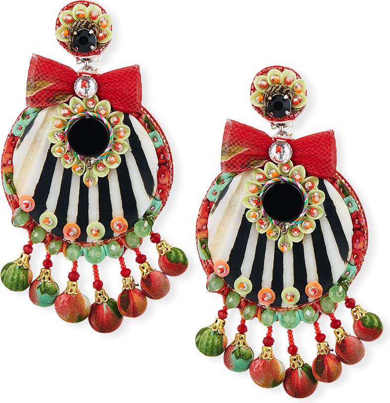 Ranjana Khan Moselle Resin Clip-On Earrings