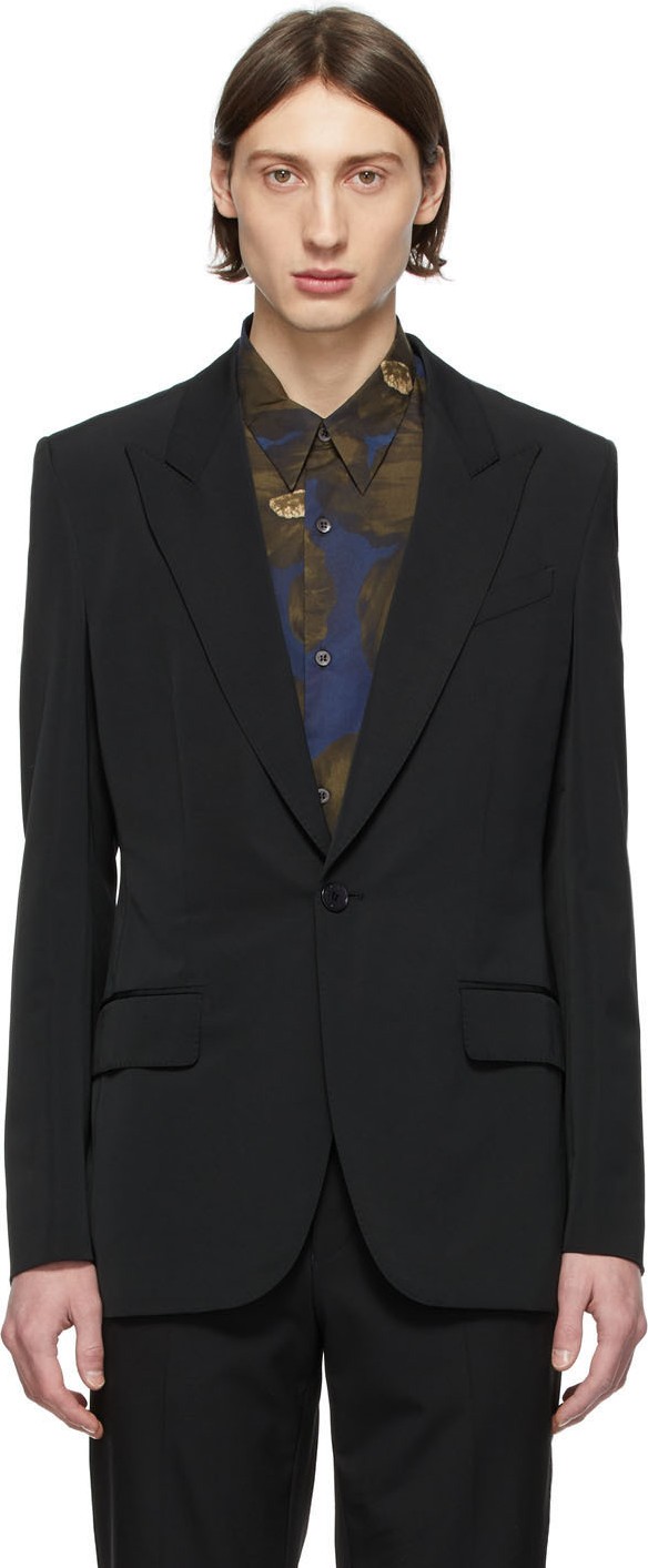 Givenchy Black Wool Blazer