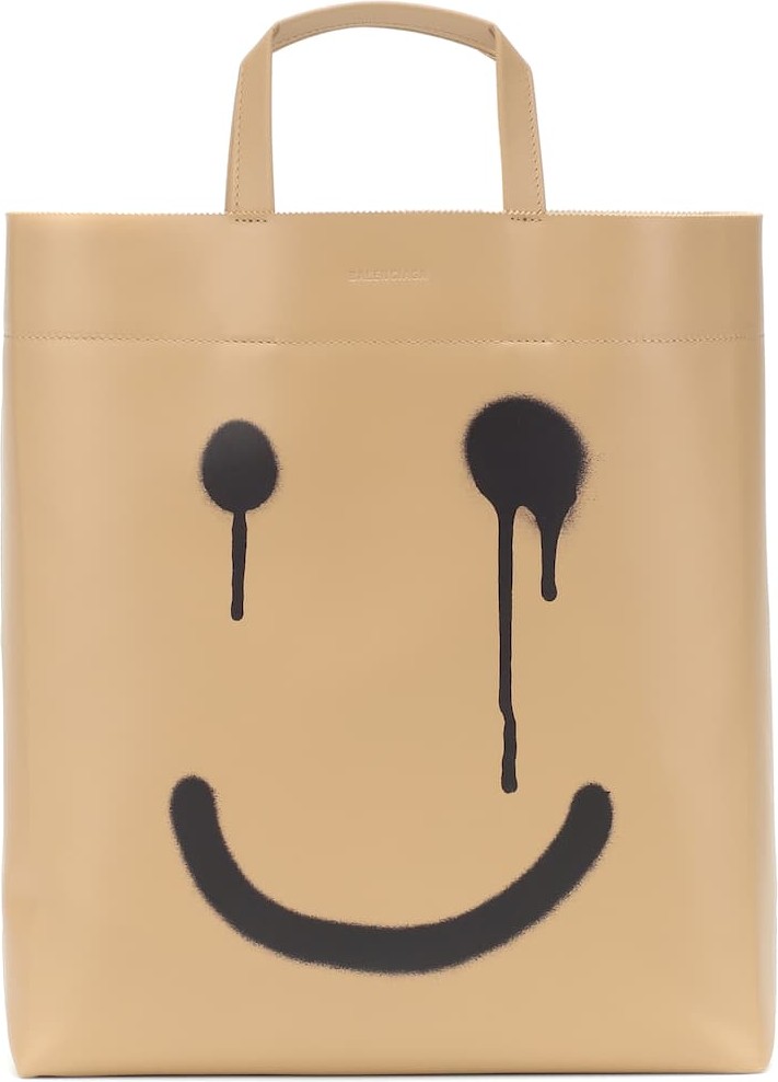 Balenciaga Printed leather tote