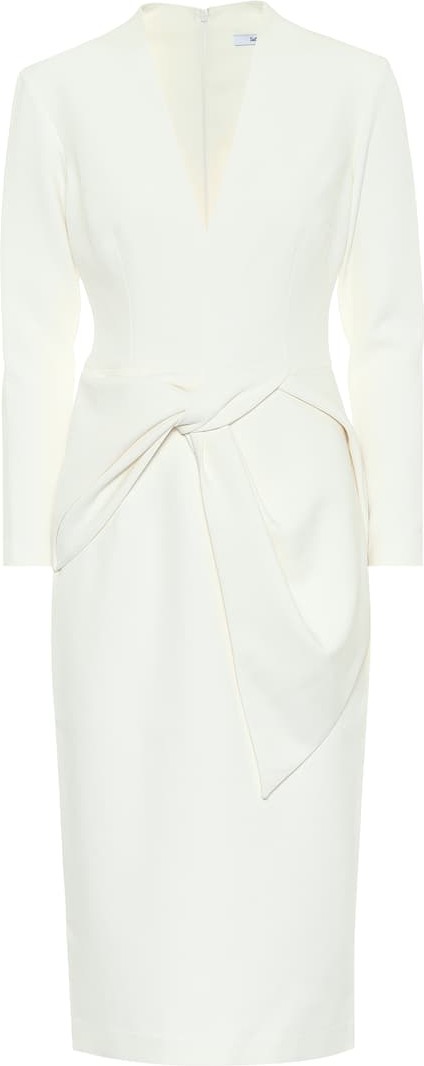 Safiyaa Leticia stretch-crêpe midi dress