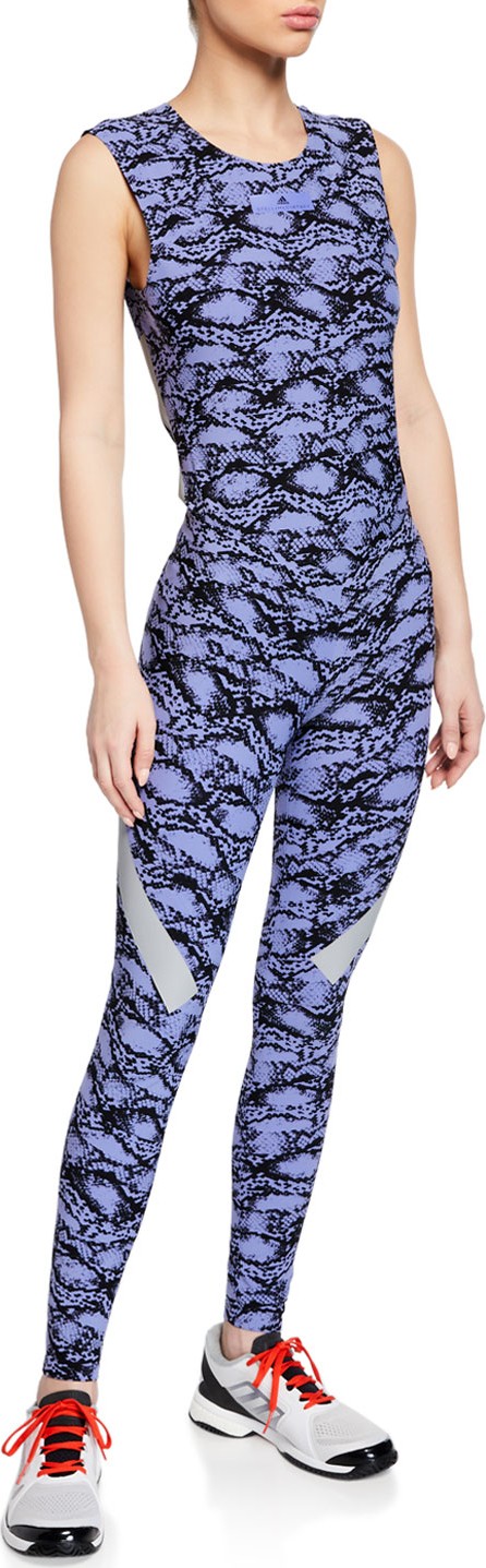 Adidas By Stella McCartney Alphaskin Printed Performance Tights