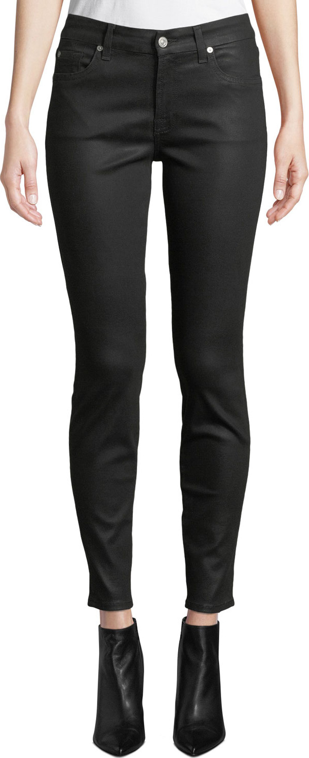 7 For All Mankind The Ankle Skinny Jeans - Coated