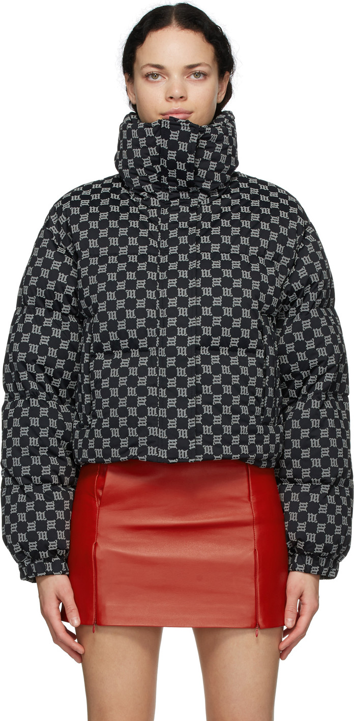 Misbhv - Black Down Reflective Monogram Jacket