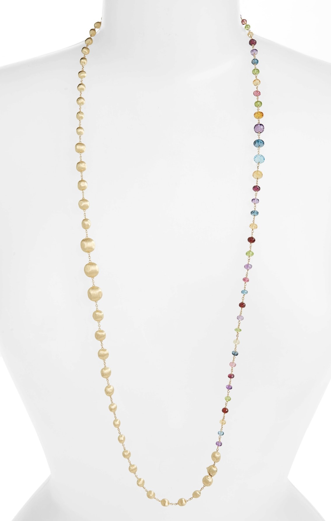 Marco Bicego Africa Semiprecious Stone Long Strand Necklace