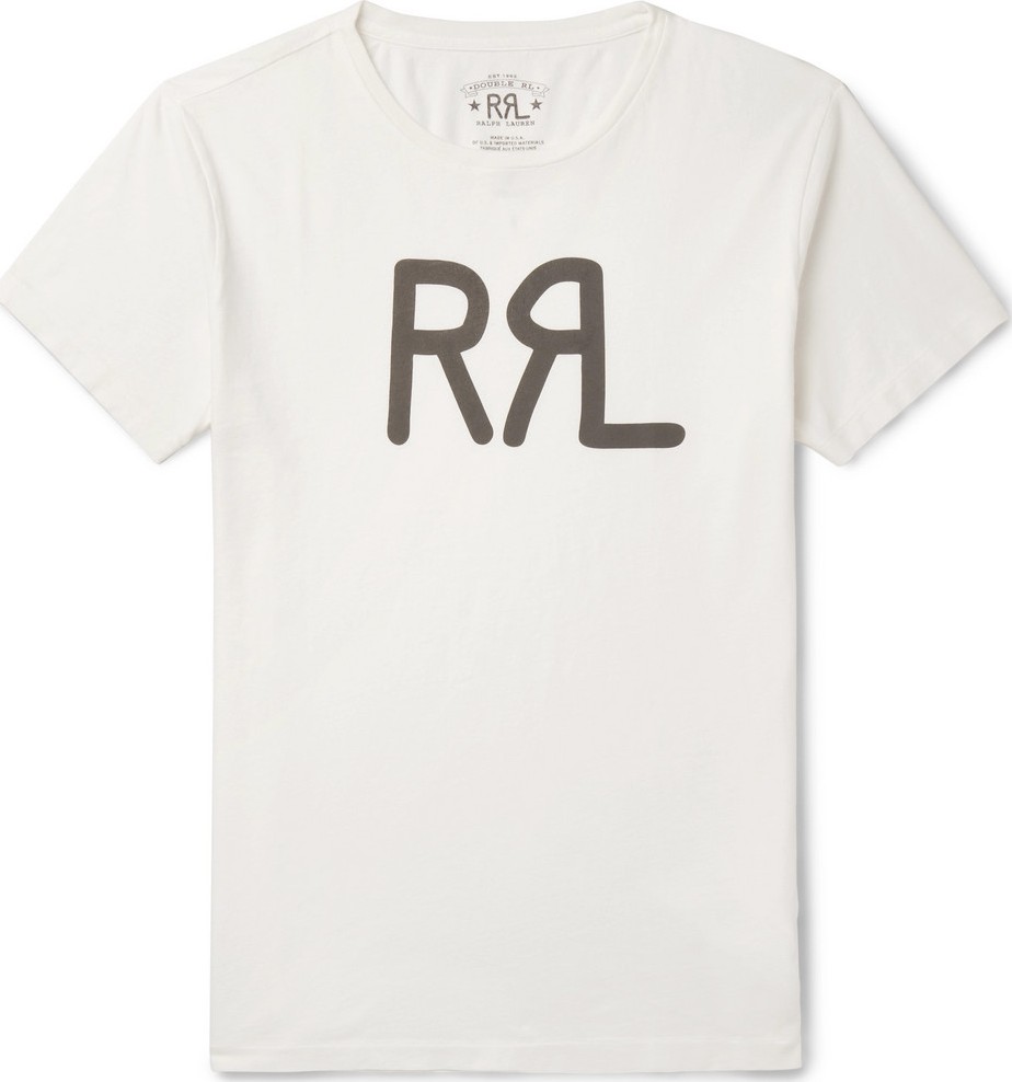 Rrl Slim-Fit Logo-Print Cotton-Jersey T-Shirt