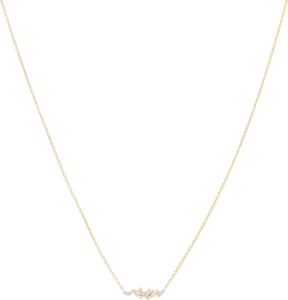 Suzanne Kalan Fireworks 18kt yellow gold and diamond necklace