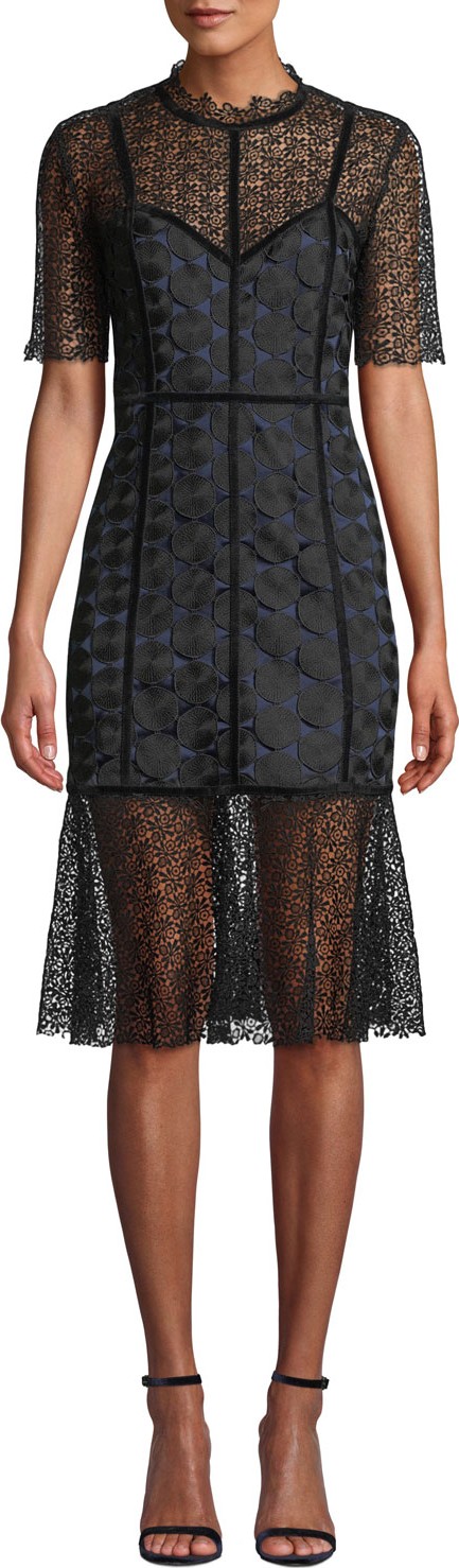 Elie Tahari Kaila Lace Cocktail Dress Elie Tahari Kaila Lace Cocktail Dress