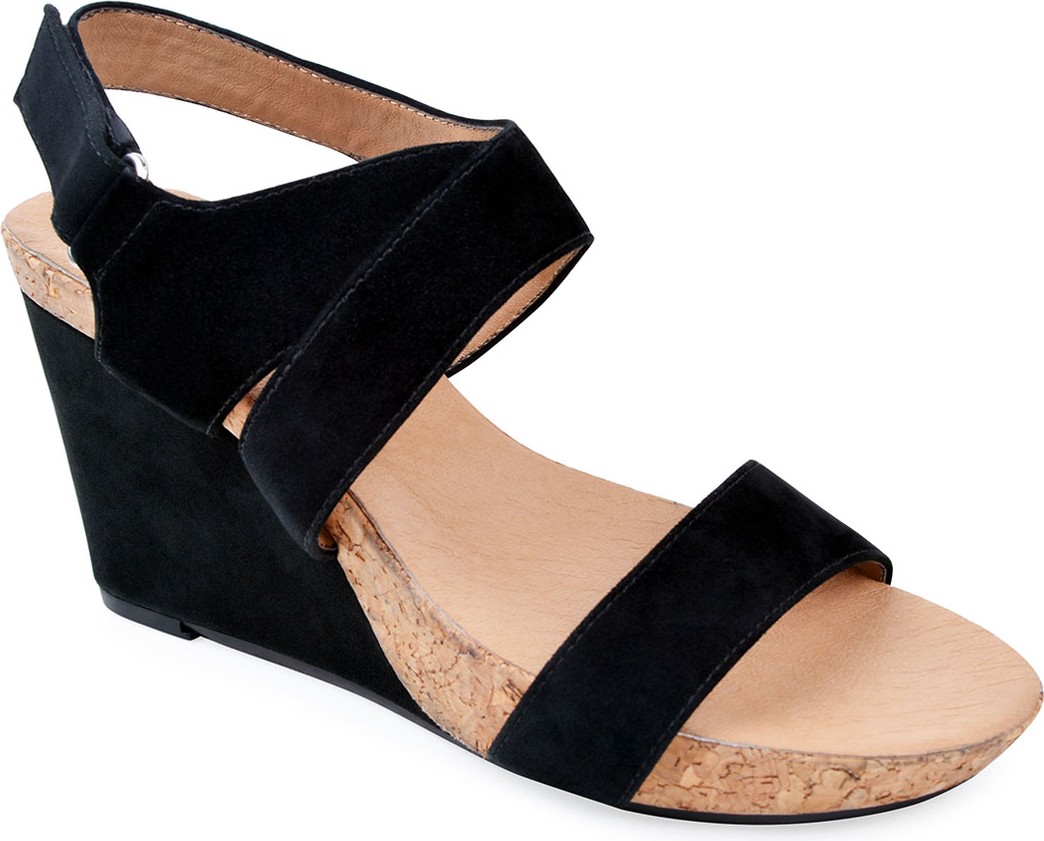 Bettye Muller Trent Suede Wedge Sandals