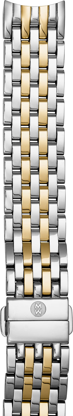 MICHELE Two-Tone 18mm Seven-Link Bracelet Strap