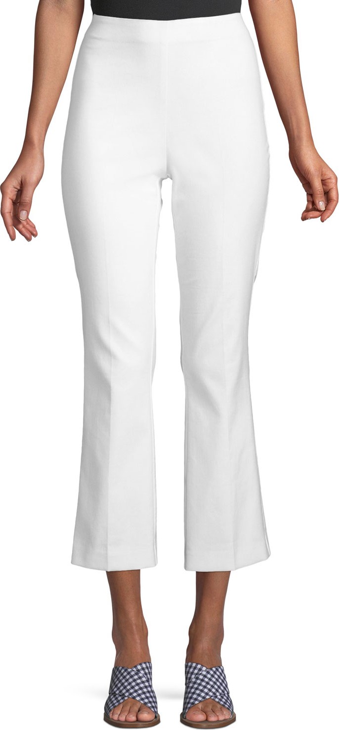 Rag & Bone Hina High-Waist Straight-Leg Cropped Pants