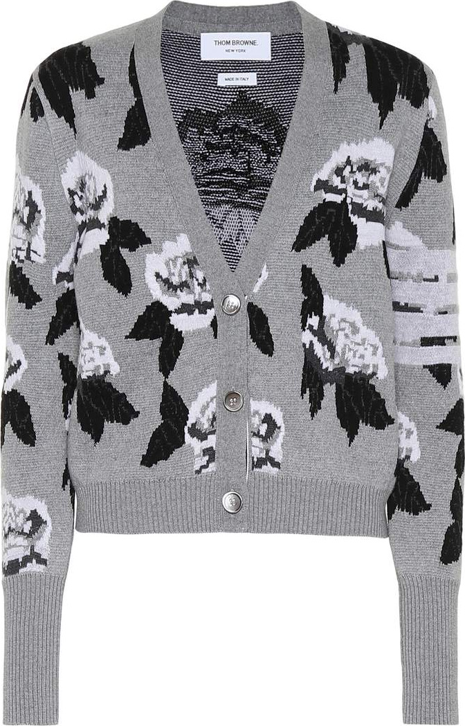 Thom Browne Intarsia wool cardigan