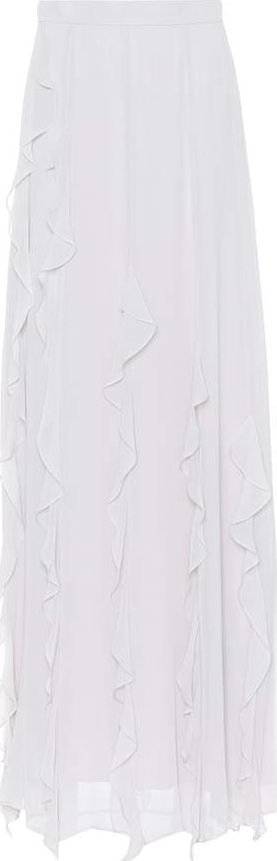 Max Mara Serafin ruffled silk skirt