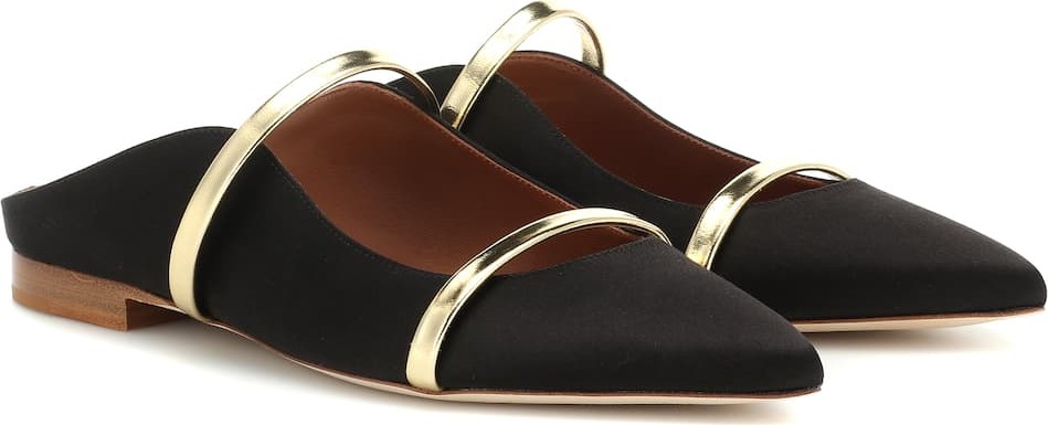 Malone Souliers Maureen satin slippers Malone Souliers Maureen satin slippers
