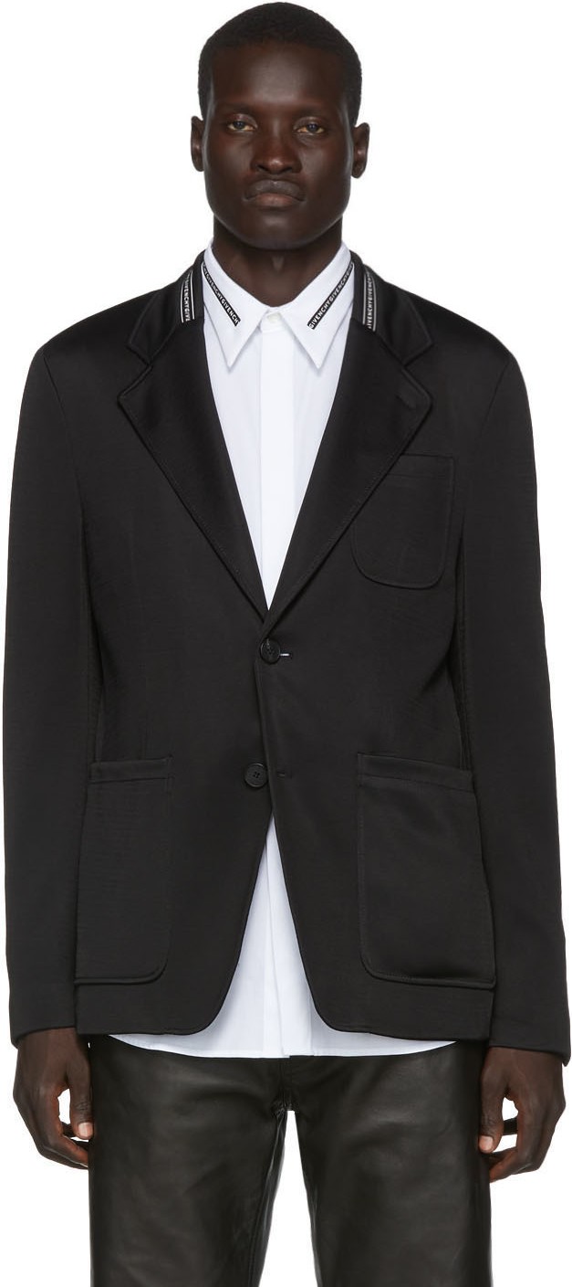 Givenchy Black Webbing Blazer