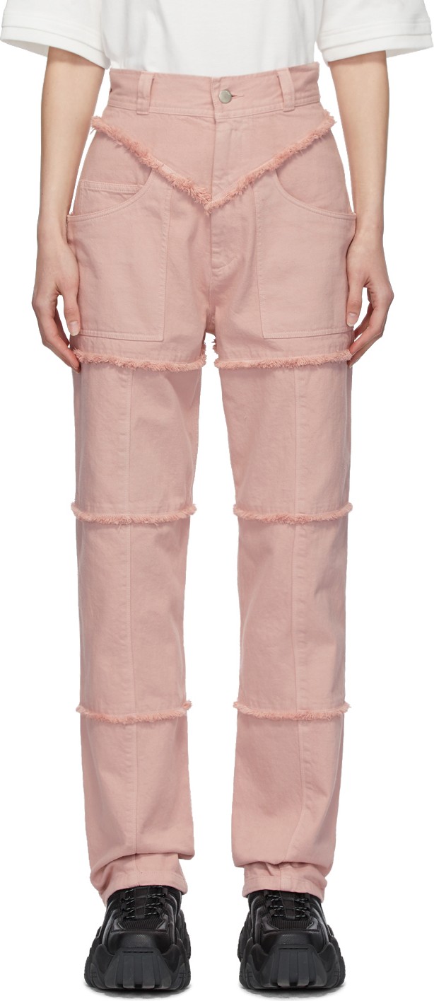 Ambush Pink High-Waisted Jeans